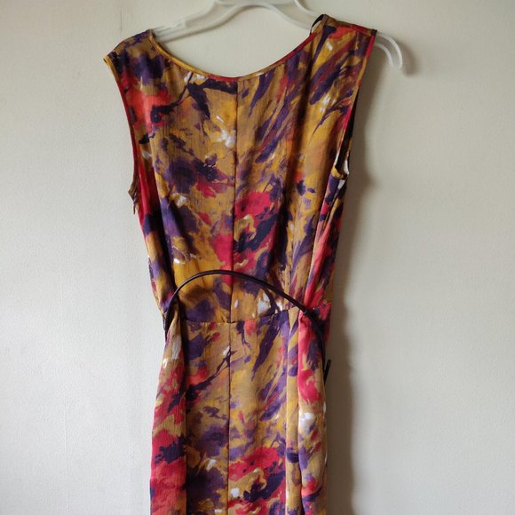 Anne Klein sleeveless dress with belt - Picture 3 of 6